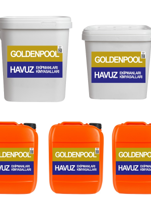 GTX Goldenpool 0-30 Metreküp Havuzlar İçin 1 Aylık Bakım Kimyasalı