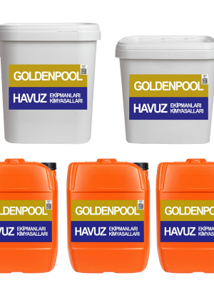 GTX Goldenpool 50-70 Metreküp Havuzlar İçin 1 Aylık Bakım Kimyasalı