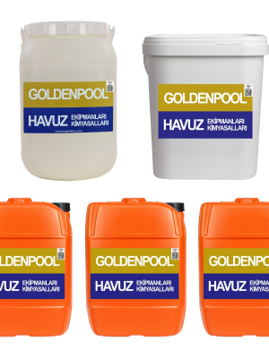 GTX Goldenpool 50-70 Metreküp Havuzlar İçin 3 Aylık Bakım Kimyasalı