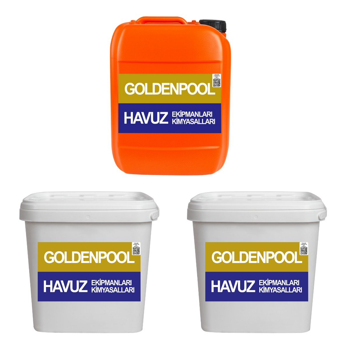 GTXKMPNY_1 GTX Goldenpool Toz Klor- Yosun Önleyici - Toz ph Düşürücü 10 KG Paketi