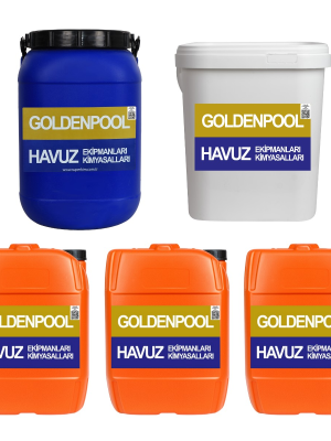 Goldenpool 5'li Havuz Bakım Kimyasal Seti 56'lık 25 Kg
