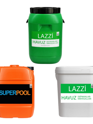 Lazzi Toz Klor-Lazzi Minus-Superpool Sıvı Klor 25 KG Set