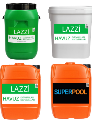 Lazzi Toz Klor-Superpool Sıvı Klor 25 KG 4'lü Set