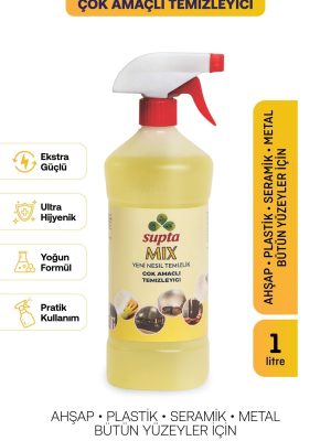 Supta Mix Deri Kumaş Halı Araç Mutfak ve Genel Temizlik Ürünü 1 LT