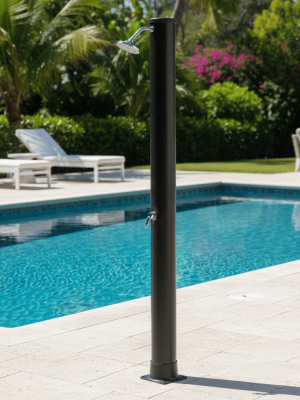 Superpool Alüminyum Tabanlı 40L Düz Model Solar Havuz Duşu