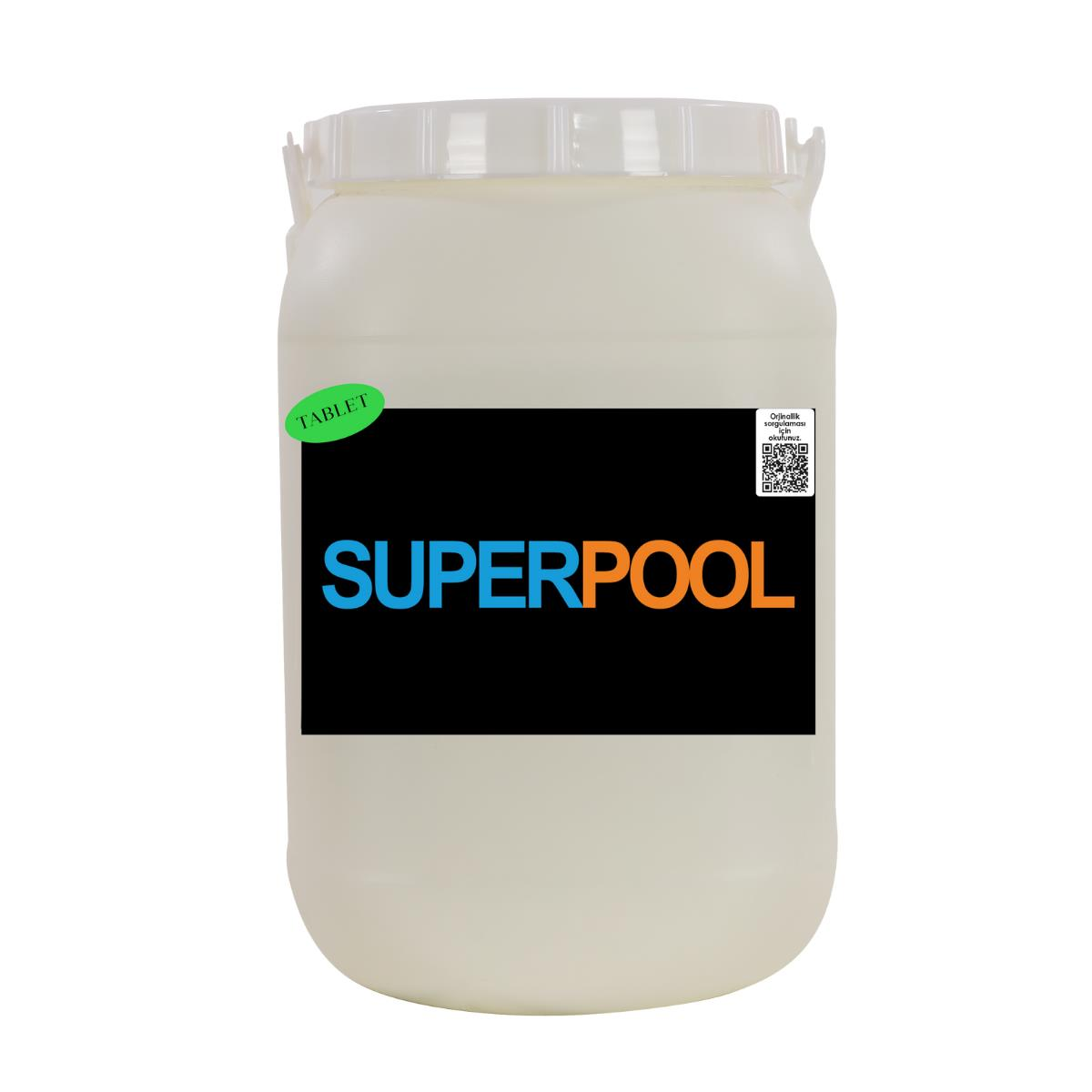 SUPERCHLORTB25 SPP Superpool Superchlor 90 TB %90 Tablet Klor 25 KG Havuz Kimyasalı