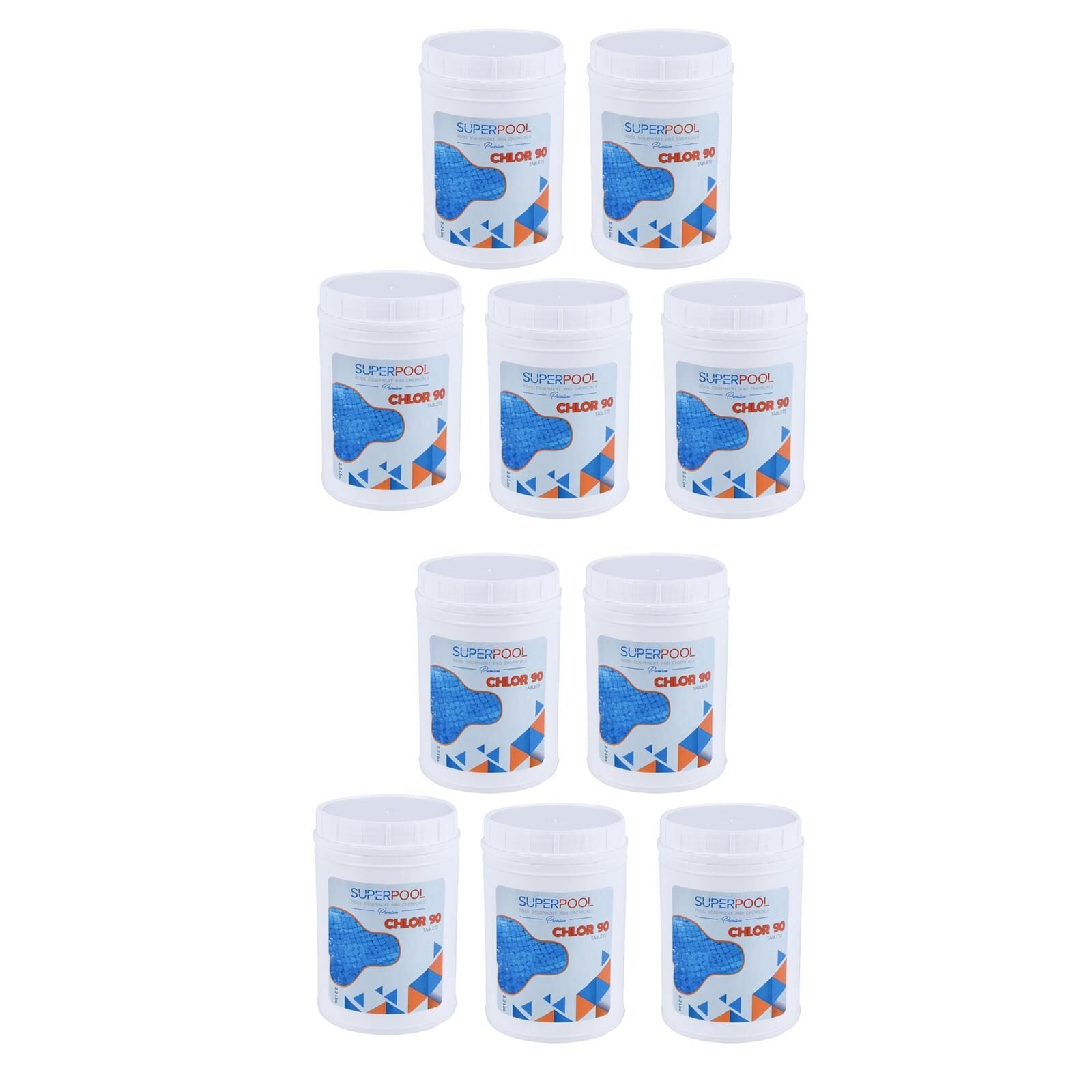 SUPERTABLET9010 SPP Superpool Superchlor 90 TB %90 Premium Tablet Klor 1 KG 10 Adet Havuz Kimyasalı
